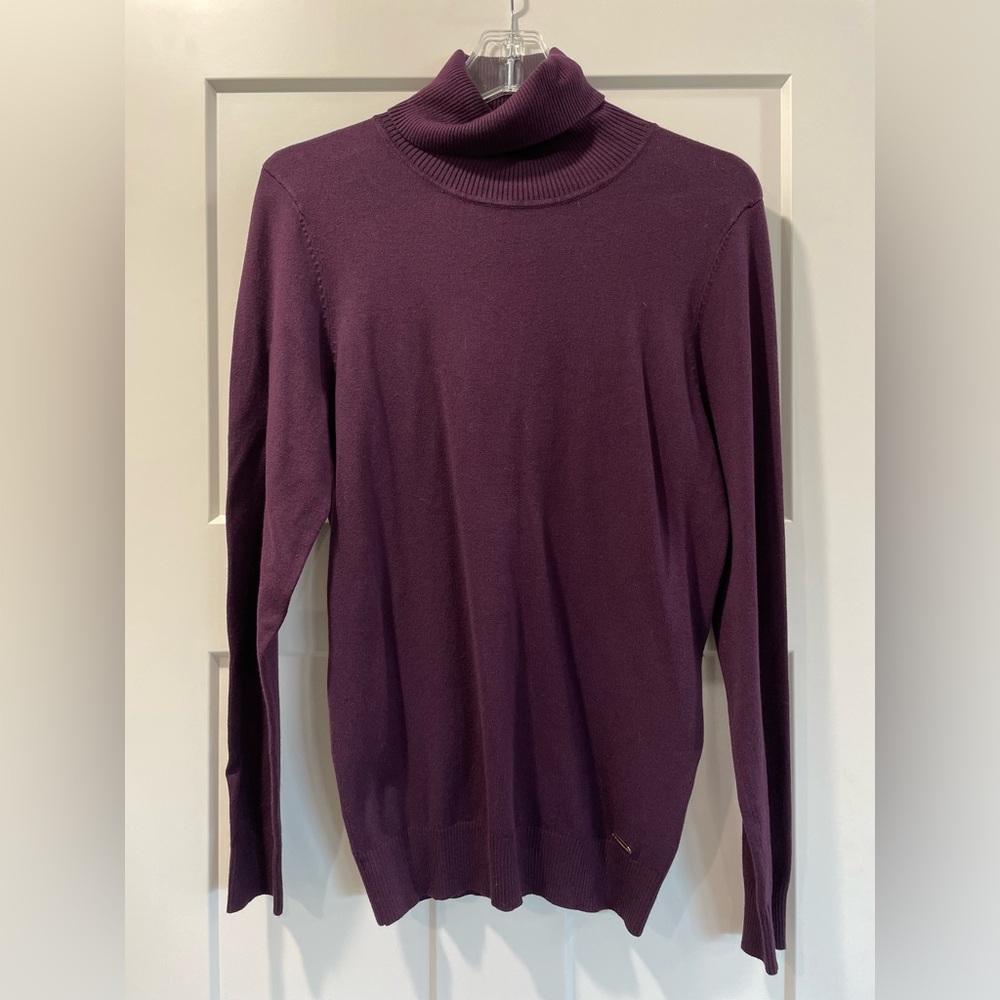 Calvin Klein plum cowl neck sweater